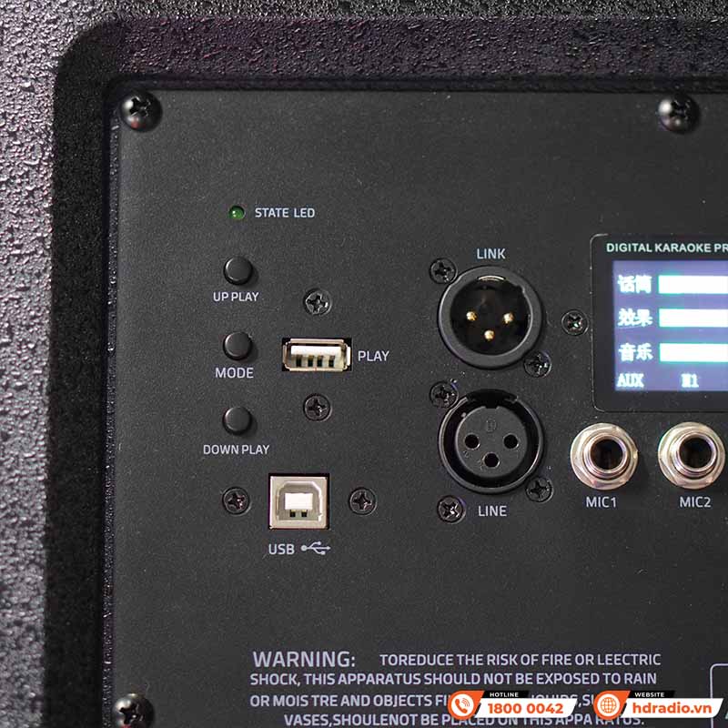 Bộ loa Array Active Koda KDP2510/KDP2515, Công Suất 1000W, Độ nhạy 98dB-14