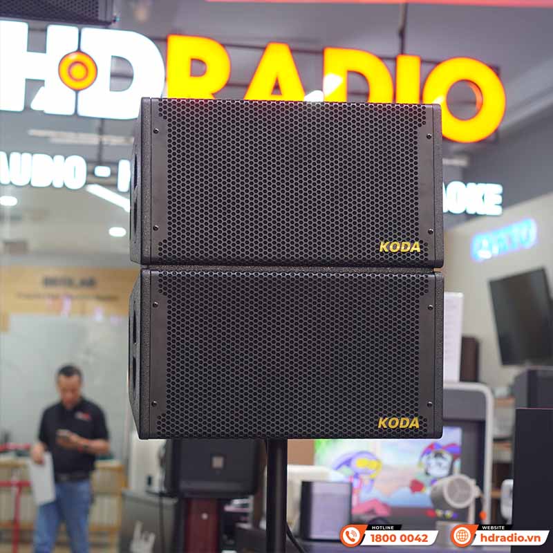 Bộ loa Array Active Koda KDP2510/KDP2515, Công Suất 1000W, Độ nhạy 98dB-4