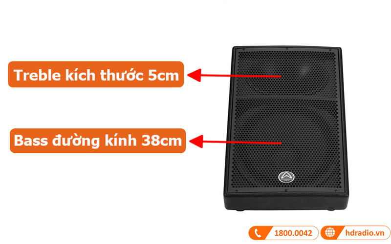 Loa Wharfedale DELTA-X15M hệ thống củ loa 