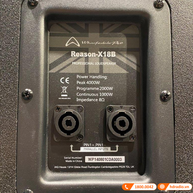 Loa Sub Wharfedale Reason-X18B, Bass 50cm, 1000W-7