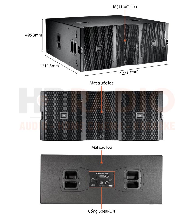 Chú thích Loa Array JBL VTX G28