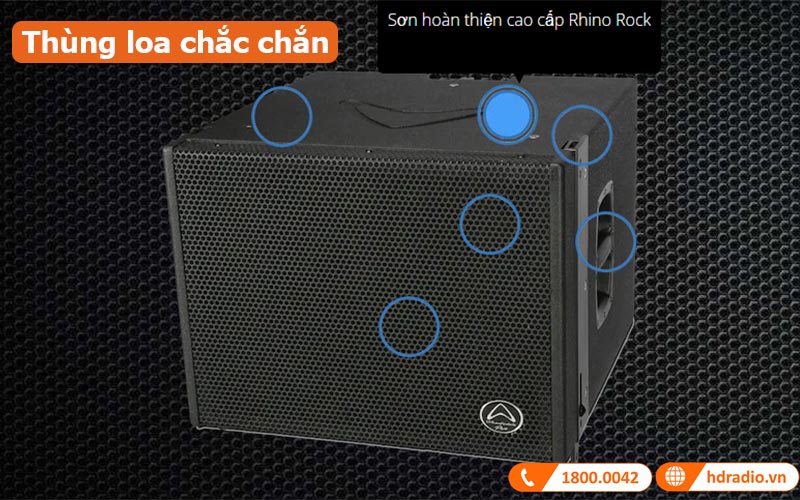 Loa Line Array Wharfedale WLA28SUB thùng loa chắc chắn