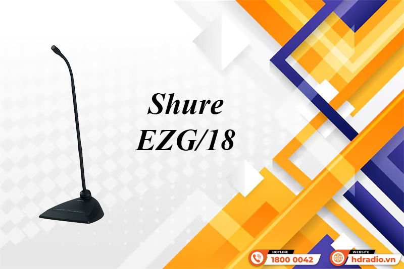 Micro cổ ngỗng cần ngắn Shure EZG/18 