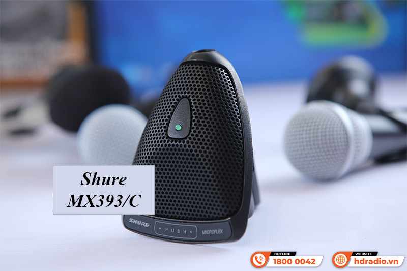 Micro mai rùa đơn hướng Shure MX393/C