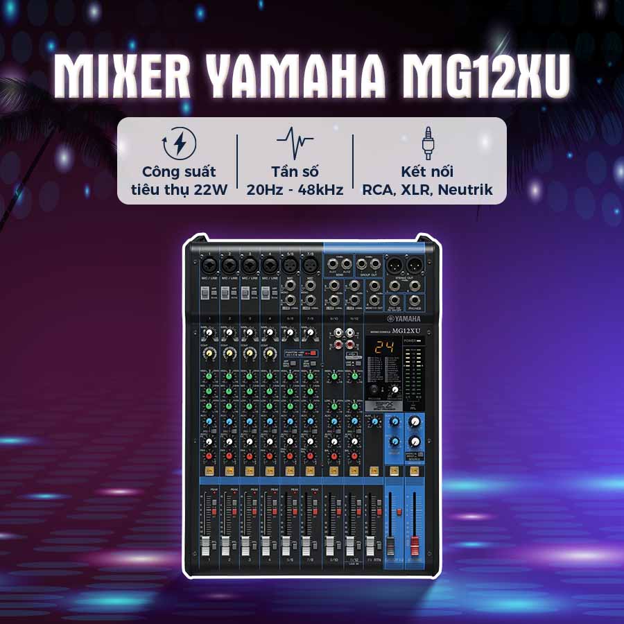 Ảnh tính năng nổi bật của Bàn Mixer Yamaha MG12XU