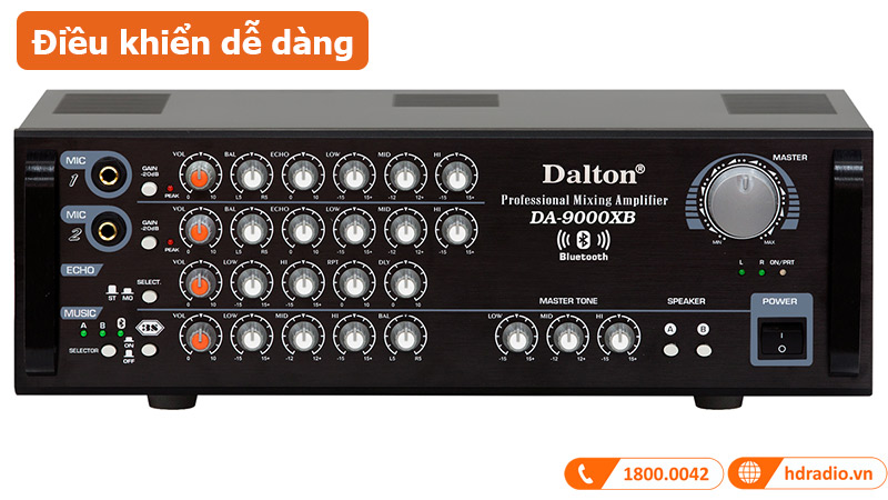 Amply Dalton DA-9000XB điều khiên dễ dàng 