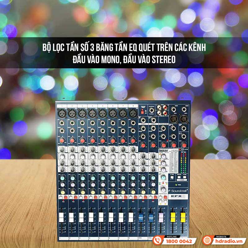 Bàn Mixer Soundcraft EFX8, 10 Kênh, Analog-4