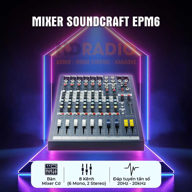 Tính năng Bàn Mixer Soundcraft EPM6