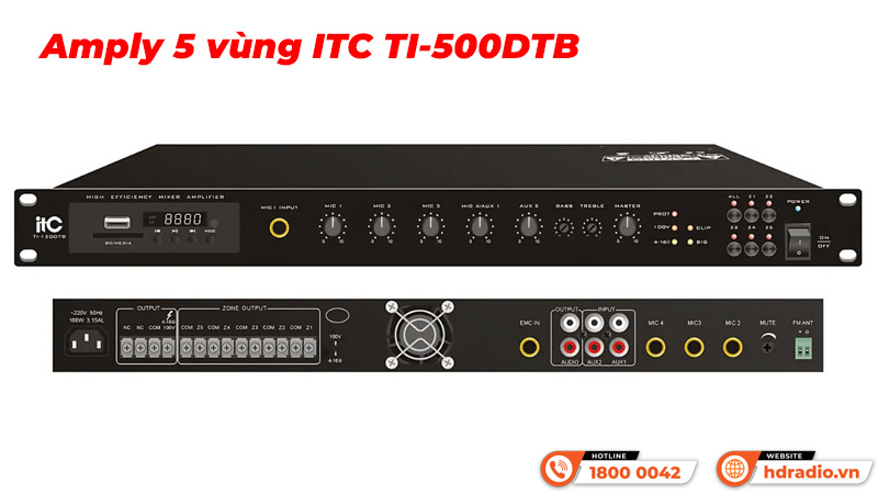 Amply 5 vùng ITC TI-500DTB