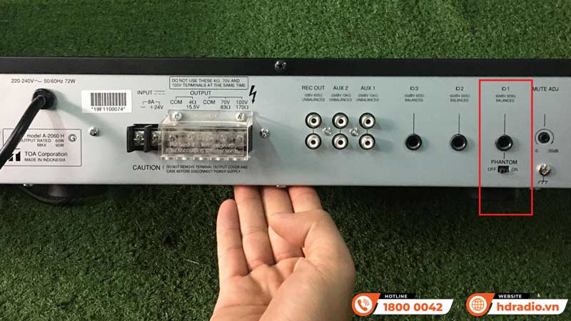 Nguồn micro  Amply TOA A2060H