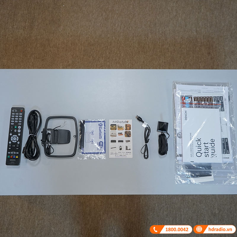 Amply Denon AVR-X2800H, 7.2 kênh, 95W (8 ohms), 8K Ultra HD, Bluetooth, USB, HEOS-15