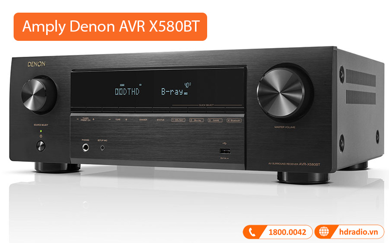 Amply Denon AVR X580BT 
