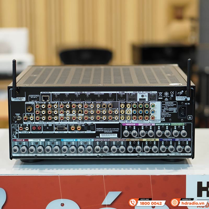 Amply Denon AVC X8500HA, 13.2 Kênh, 150W/CH, 8K, Bluetooth-10
