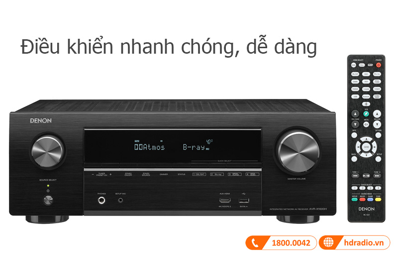 Dieu khien Denon AVR-X1600H