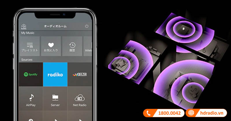 chức năng mạng không dây Musiccast