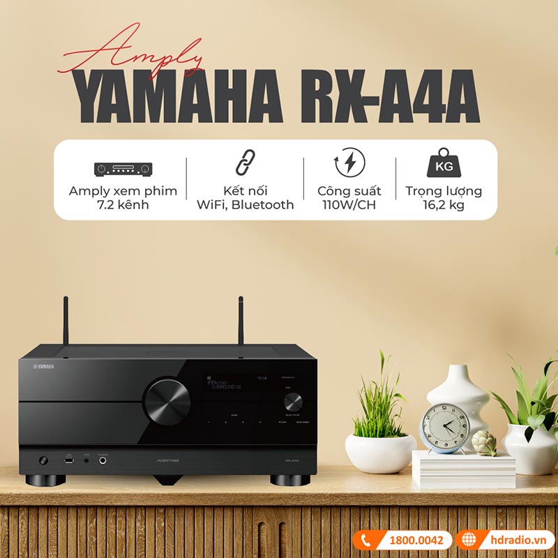 tính năng Amply xem phim Yamaha RX-A4A