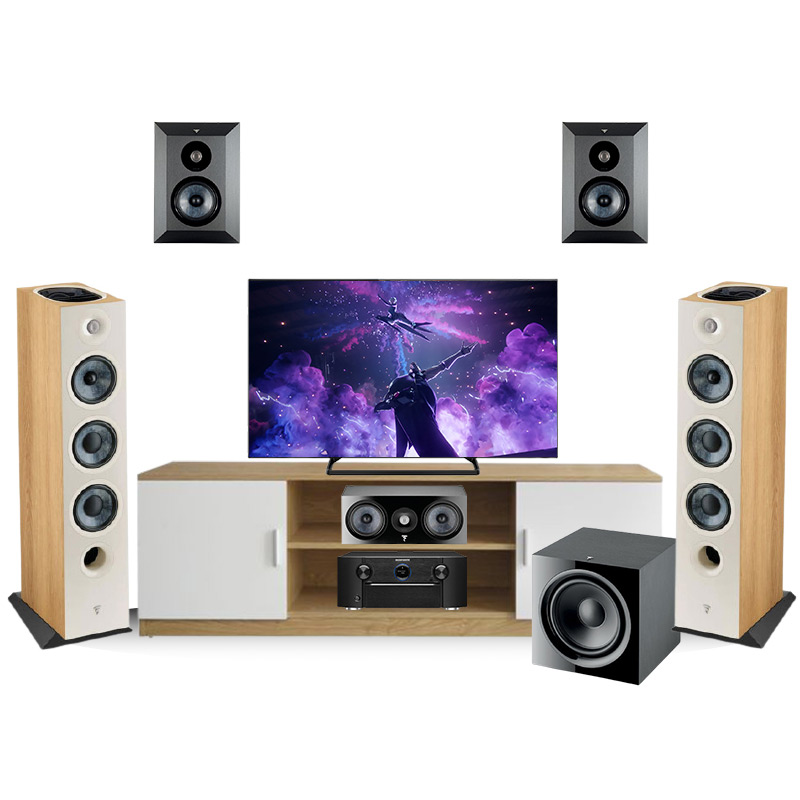 Dàn âm thanh xem phim 5.1 Focal AT-GD40 (Marantz SR6015 + Focal Chora 826-D Atmos + 600P + Chora Center + Chora Surround)