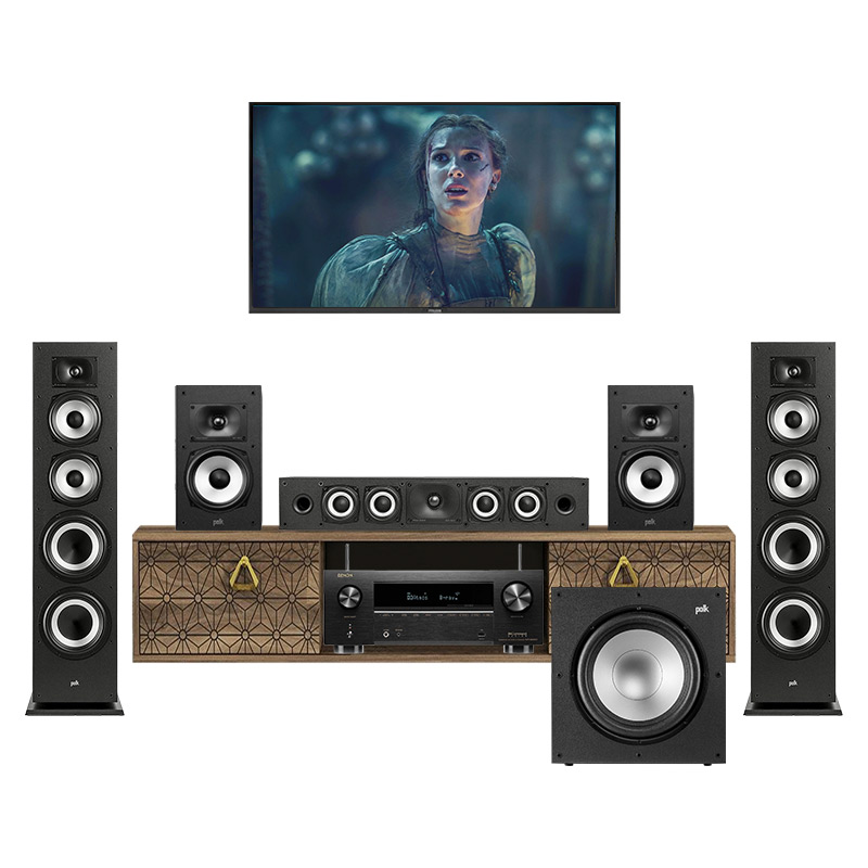 Dàn xem phim 5.1 Polk AT38 (Polk Monitor XT70, Polk Monitor XT35, Polk Monitor XT20, Polk Monitor XT12, Denon AVR-X2800H)