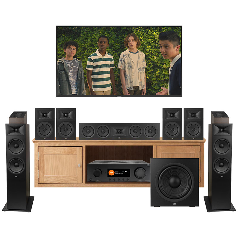 Dàn xem phim 9.1 JBL AT41 (JBL Stage 280F, 245C, 250B, 240H, 220P, MA9100HP)