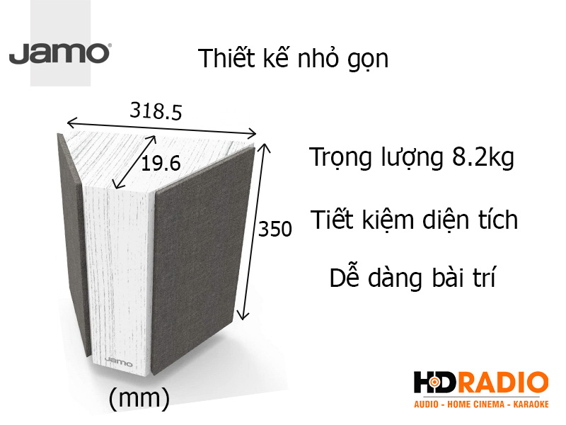 Kich thuoc loa Jamo C9 SUR II