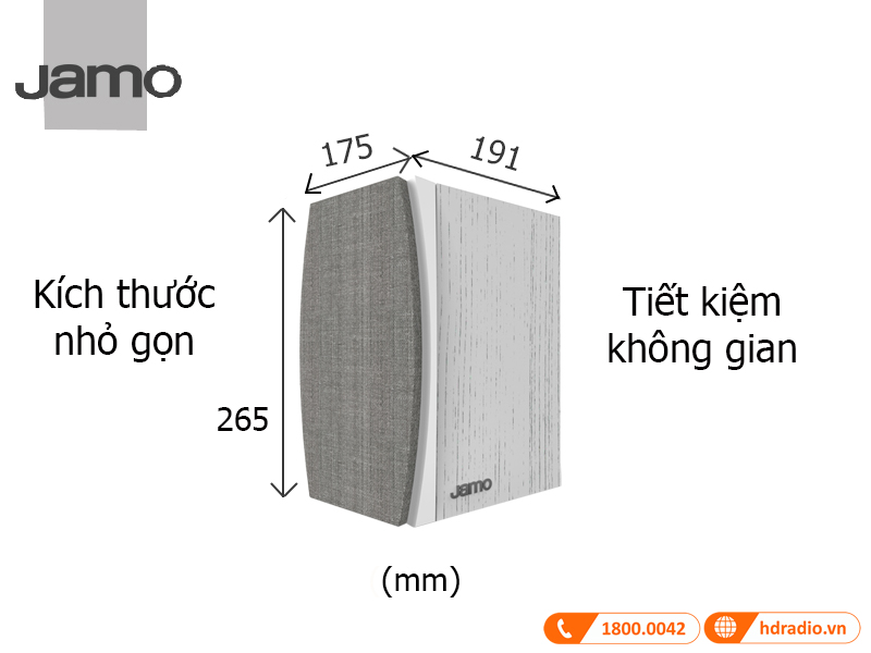 Kich thuoc Loa Jamo C91 II