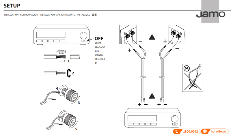 Ket noi Loa Jamo C91 II 