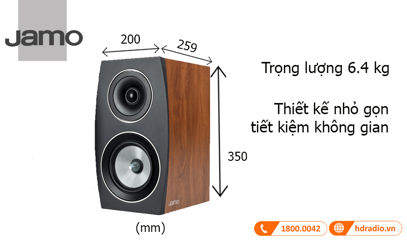 Kich thuoc loa Jamo C93 II