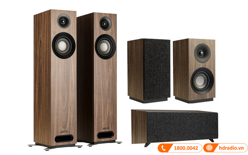 Bộ loa 5.0 Jamo S805 HCS Thiết kế sang trọng lịch sự phù hợp với mọi không gian
