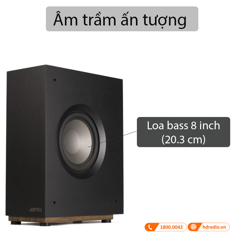 Âm trầm ấn tượng Loa Sub Jamo S808