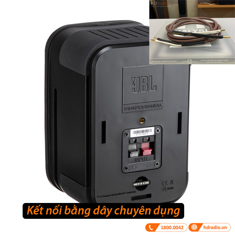 kết nối bằng dây chuyên dụng loa JBL Control 1 Pro