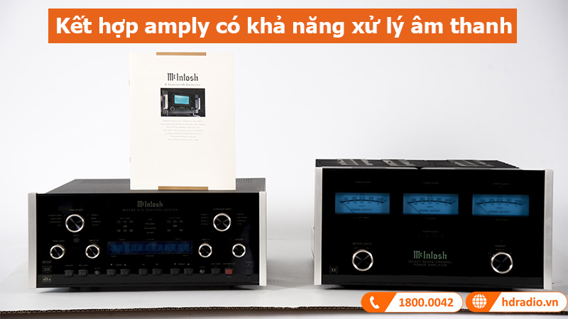 Power Amply McIntosh MC303 kết hợp với amply có khả năng xử lý 