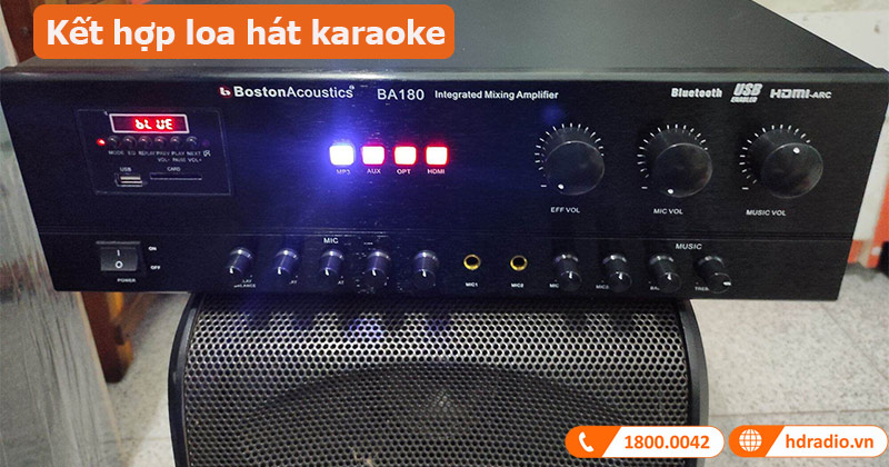 Amply Boston Acoustics BA180 ứng dụng thực tế 