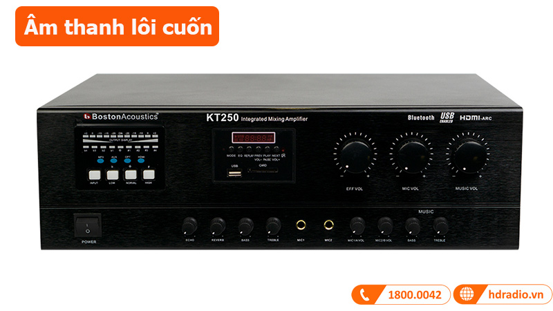 Amply Boston Acoustics KT250 âm thanh lôi cuốn 