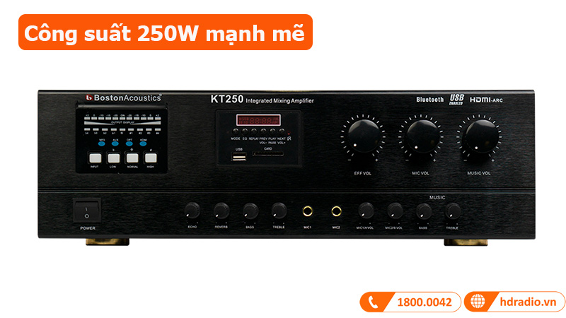 Amply Boston Acoustics KT250 công suất mạnh mẽ 