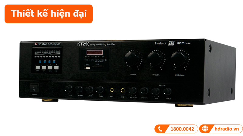 Amply Boston Acoustics KT250 thiết kế hiện đại 