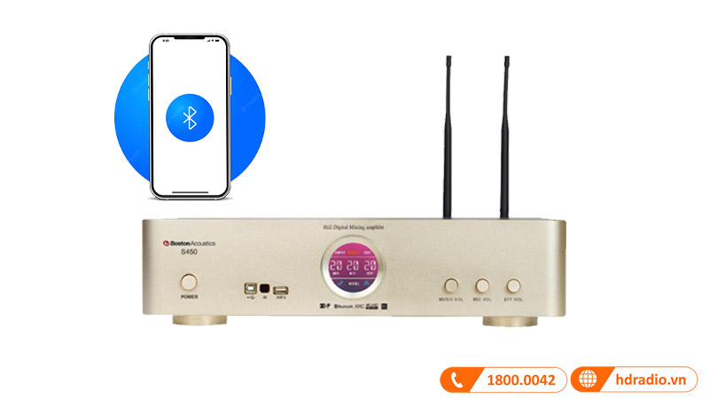 Hỗ trợ kết nối bluetooth