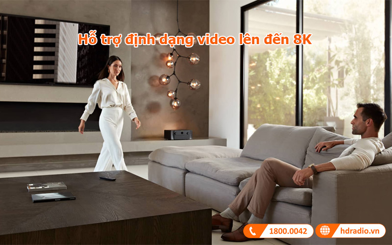 Hỗ trợ định dạng video lên đến 8K