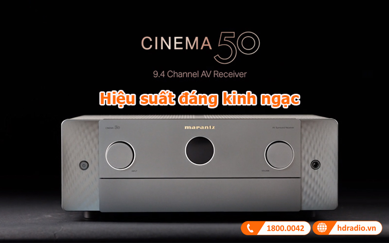 Hiệu suất amply Marantz Cinema 50