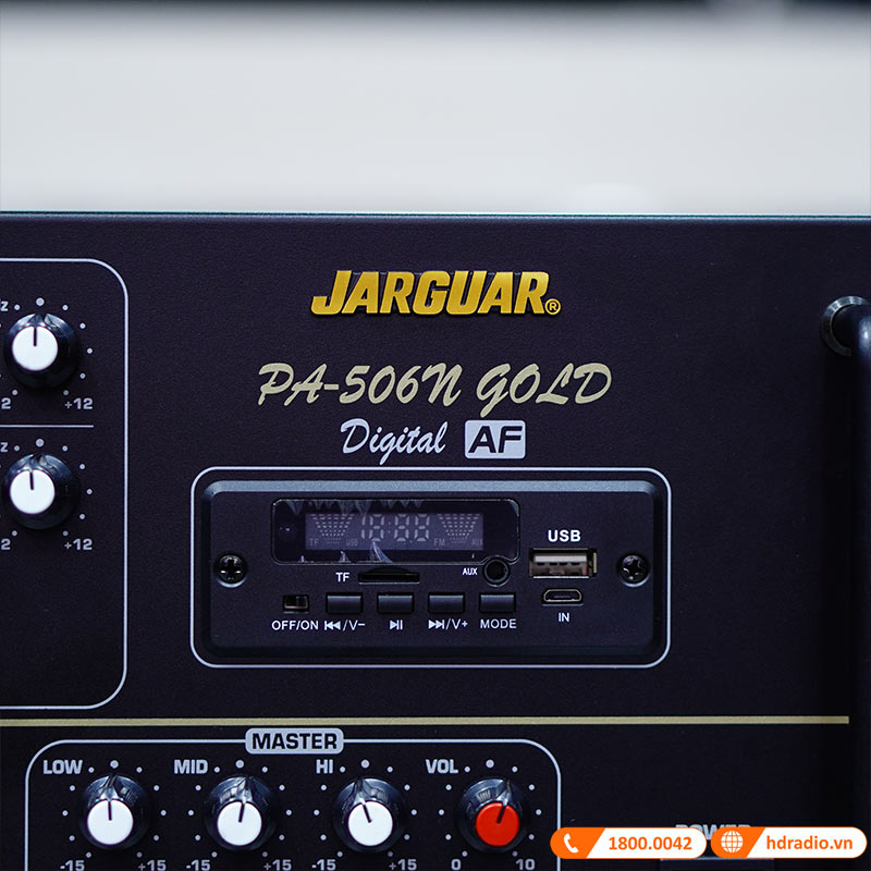 Amply Jarguar 506N Gold Digital, 1800W/4 Kênh, Bluetooth, Anti-Feedback-8