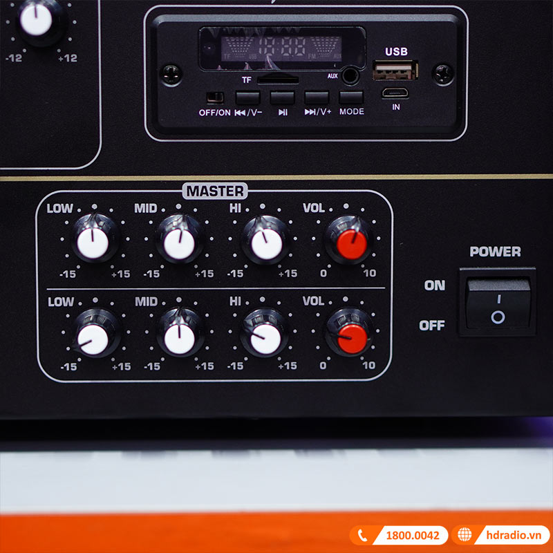 Amply Jarguar 506N Gold Digital, 1800W/4 Kênh, Bluetooth, Anti-Feedback-5