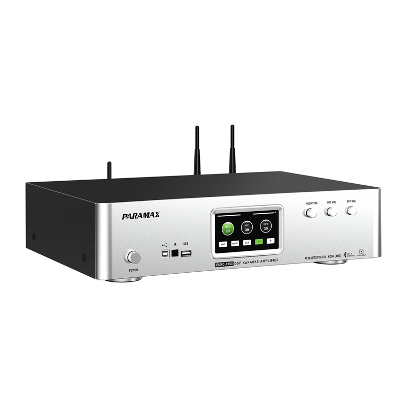 Amply Paramax EURO A700, 2 Kênh, 700W, 8Ohms, Bluetooth 5.0, HDMI, USB, Kèm 2 micro không dây-3