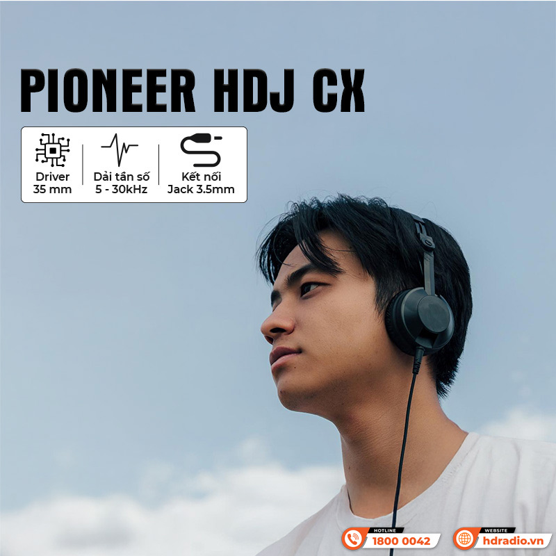 Tai nghe Pioneer HDJ CX Tai nghe Pioneer HDJ CX
