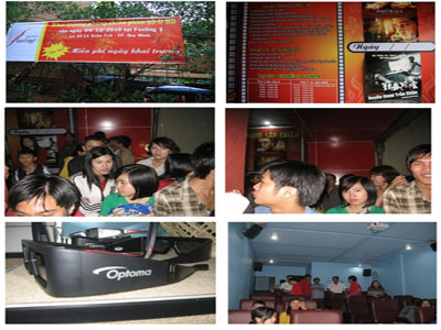 Cafe 3D Quy Nhơn - Phòng chiếu phim 3D