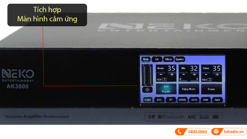 Cục đẩy liền vang micro Neko AK3800