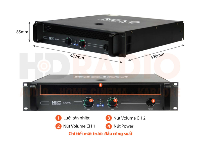 Cục đẩy công suất Neko AK2900