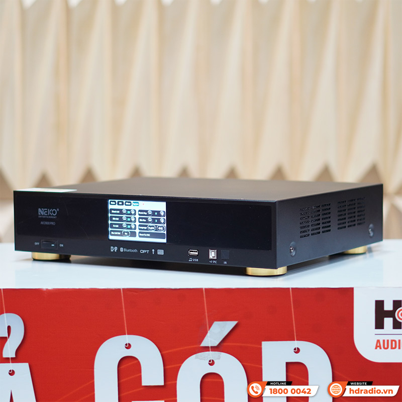 Đẩy liền vang mic Neko AK3900 Pro, 700W x 2 Kênh, Màn Hình Cảm Ứng, Bluetooth-2