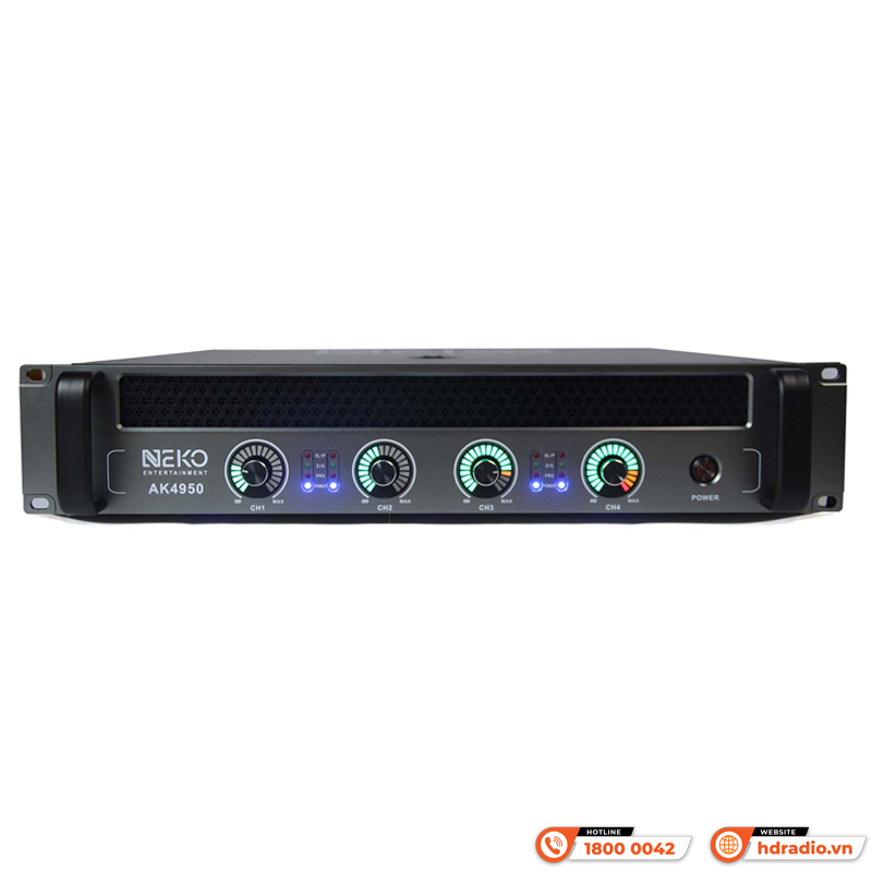 Cục công suất NEKO AK4950, 4 kênh, 950W-1