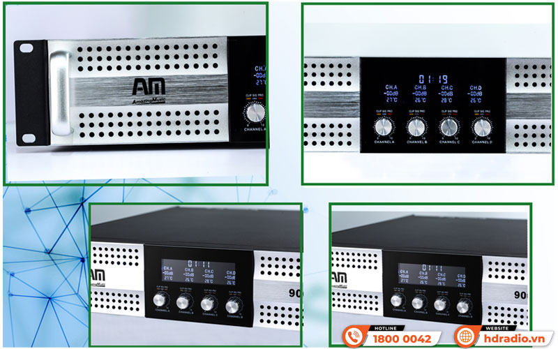Hoạt động Cục đẩy công suất AM 9004 Pro