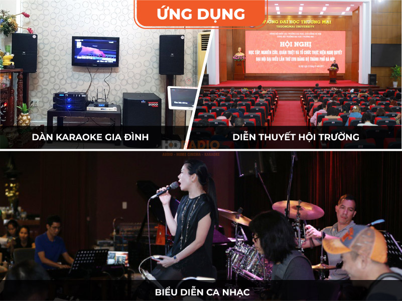 Ứng dụng Cục Công Suất Crown XLi 2500