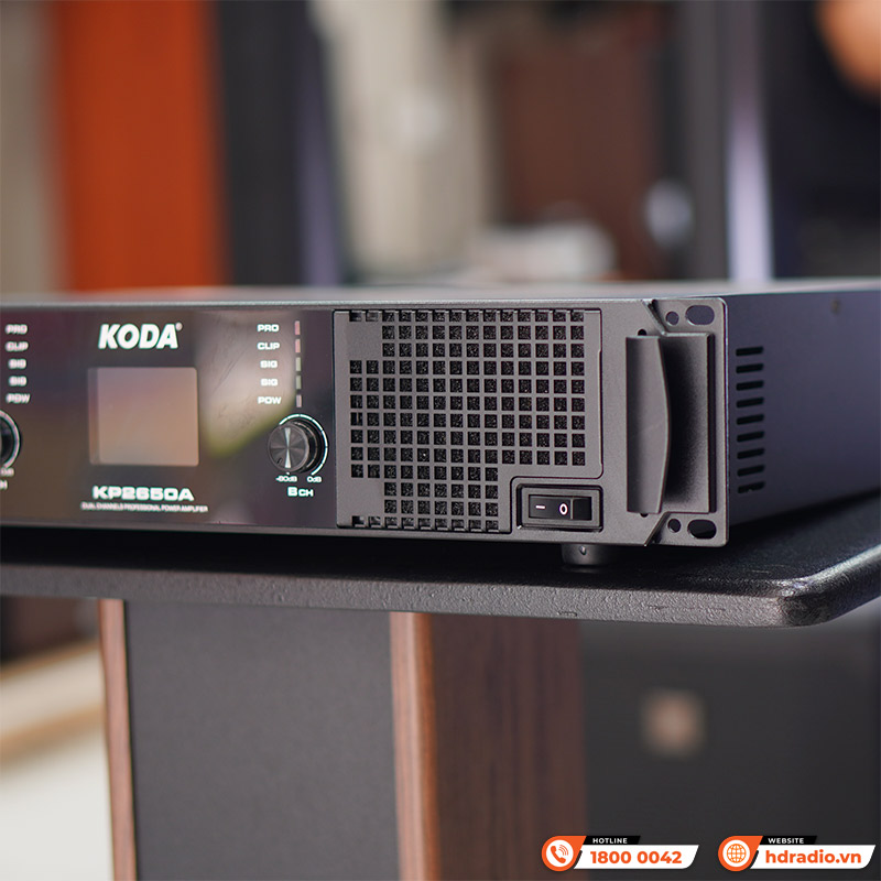 Đẩy Công Suất Koda KP2650A, 2 kênh, Công suất 650W-3